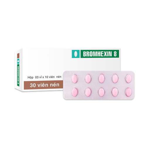 [4399] Viên nén Bromhexin 8mg V/10,H/30