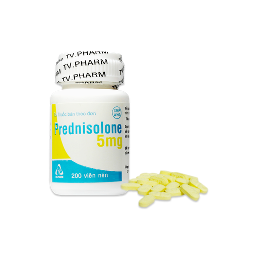 [4421] Viên nén Prednisolone 5mg (dài) C/200