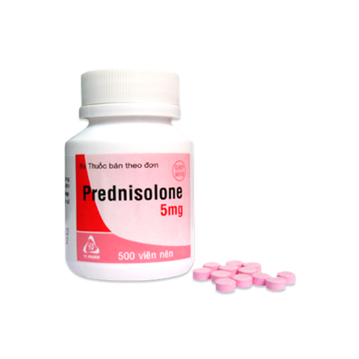 [4422] Viên nén Prednisolone 5mg (tròn) C/500