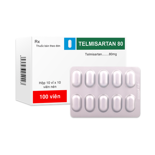 [4429] Viên nén Telmisartan 80 mg V/10, H/100