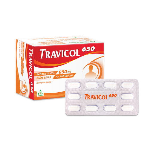 [4430] Viên nén Travicol 650mg V/10, H/100