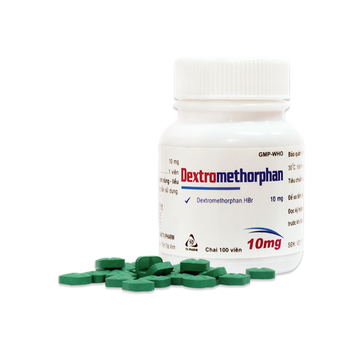 [4296] Viên bao phim Dextromethorphan 10mg C/100