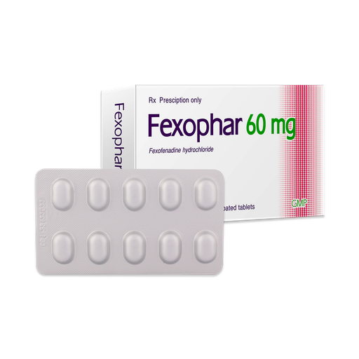 [4303] Viên bao phim Fexophar 60mg v/10, h/50