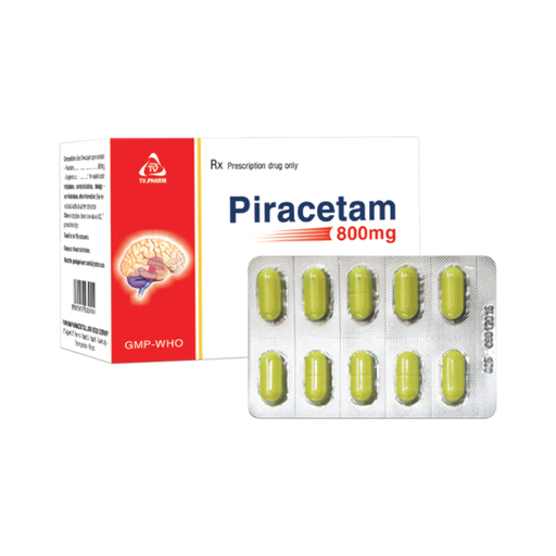 [4325] Viên bao phim Piracetam 800mg V/10, H/60