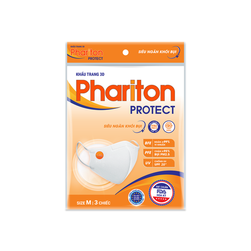 [18465] Khẩu trang 3D Phariton Protect túi/3cái