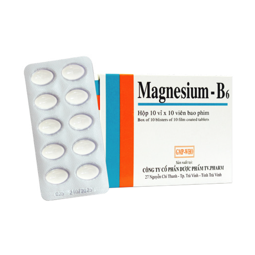 [4317] Viên bao phim Magnesium - B6 v/10,h/100