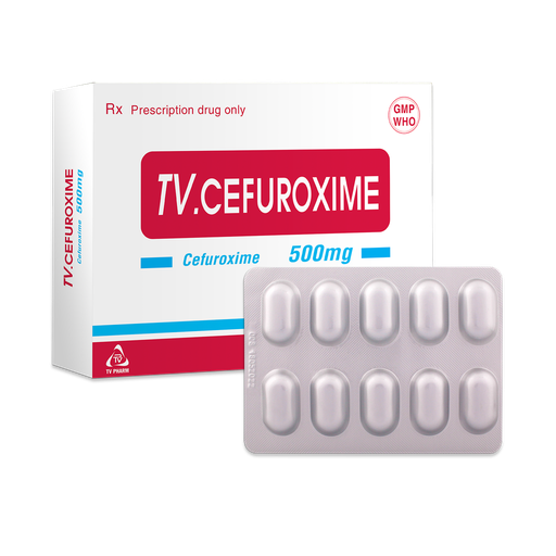 [4252] Viên bao phim TV-Cefuroxime 500mg v/10,h/30