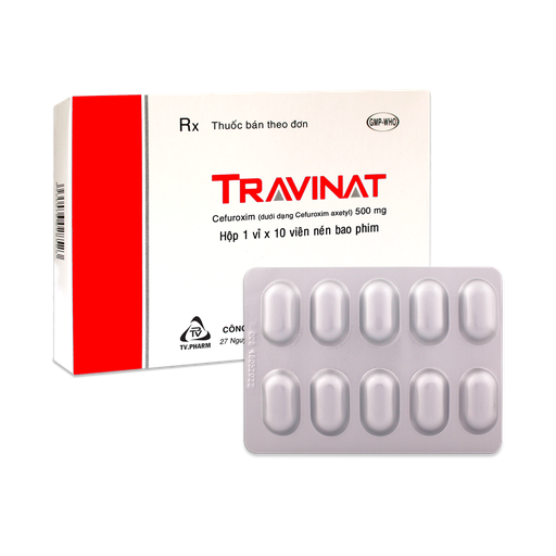 [4249] Viên bao phim Travinat 500mg, v/10,h/10