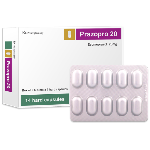 [4367] Viên nang cứng Prazopro 20mg V7,H/14