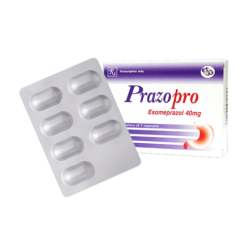 [4368] Viên nang cứng Prazopro 40mg V/7, H/14