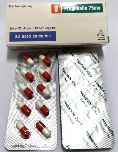 [28673] Viên nang cứng Pregabalin 75mg V/10, H30