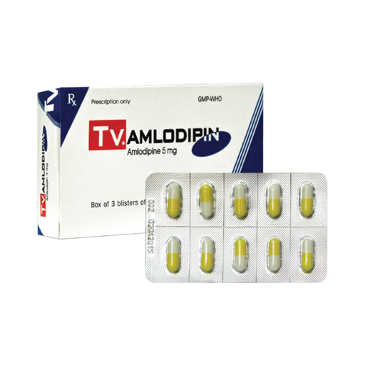 [4375] Viên nang cứng TV-Amlodipin 5mg v/10,h/30