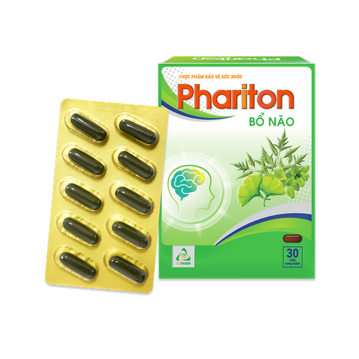 [4455] Viên nang mềm Phariton bổ não V/10, H/30