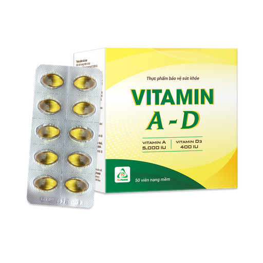 [4458] Viên nang mềm Vitamin A-D V/10, h/100